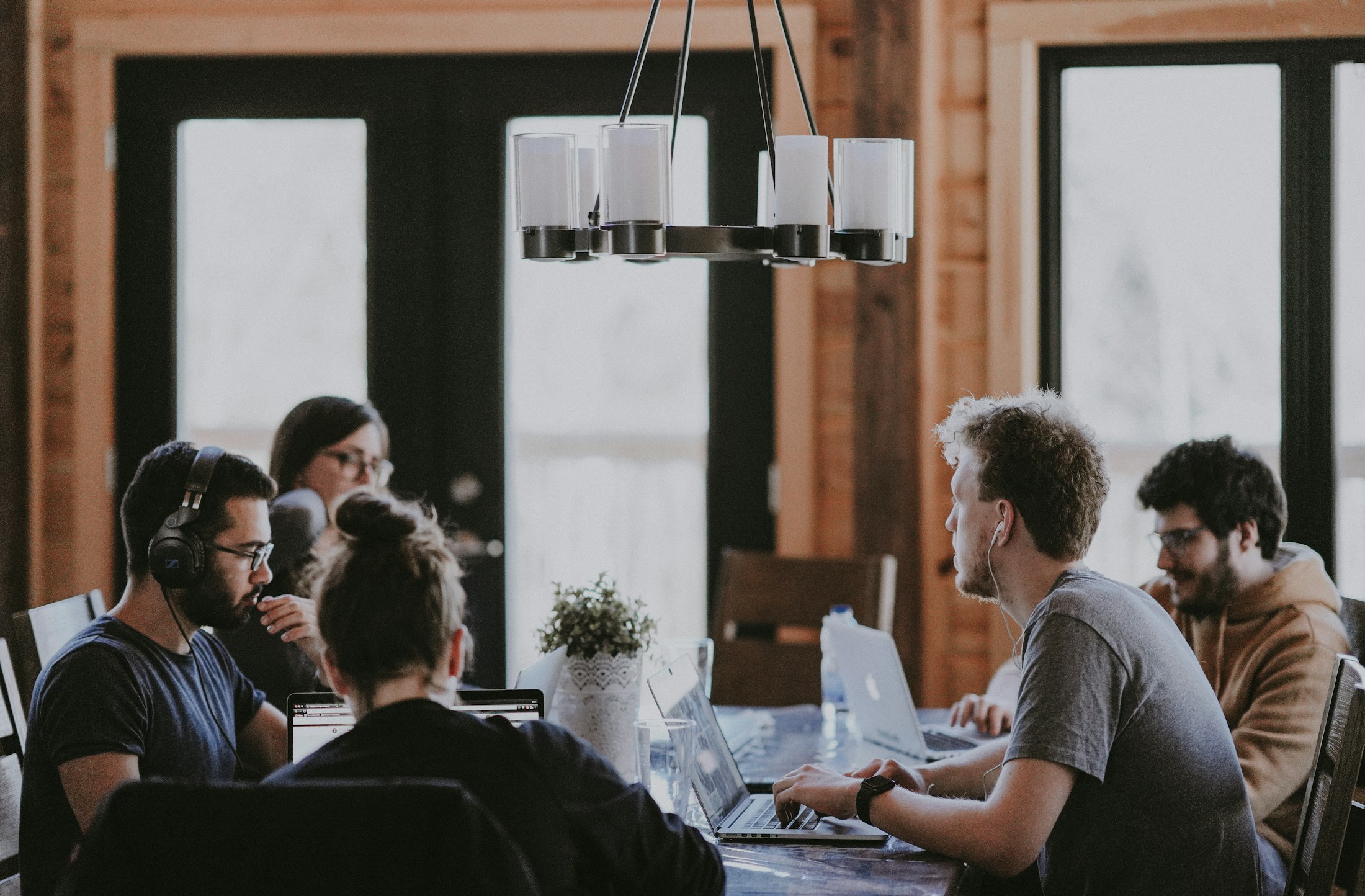 A thriving office team working together around service and customer priorities