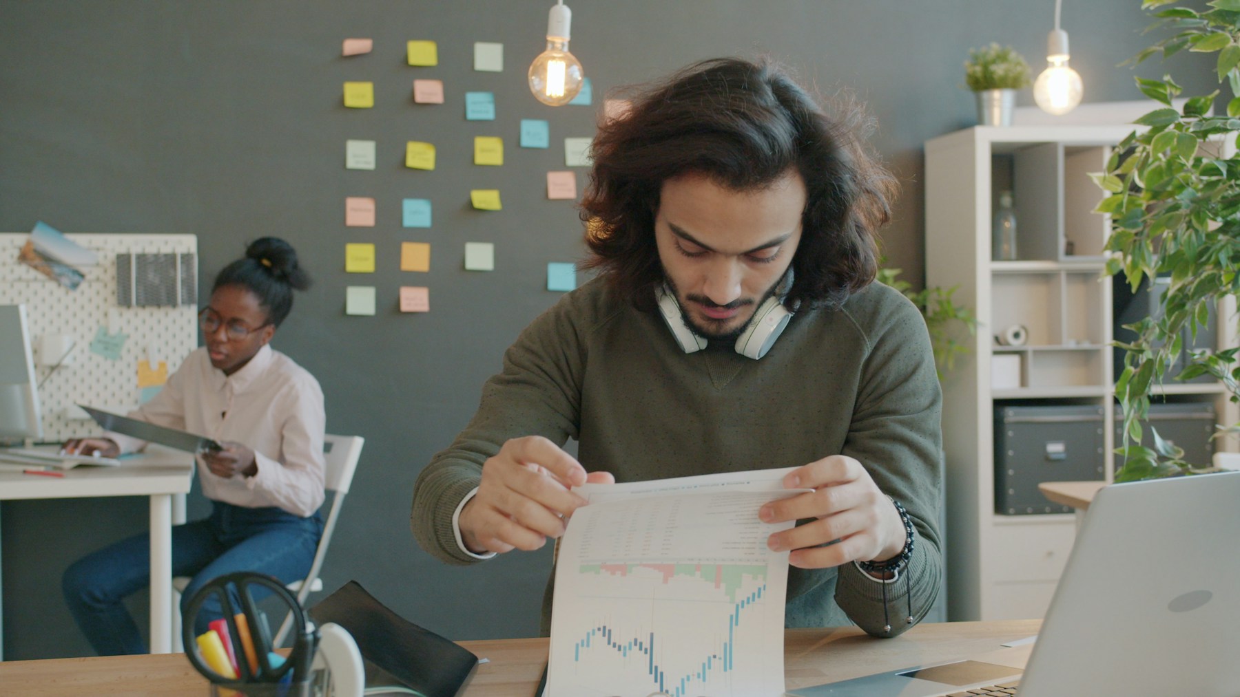 Service team reviewing trend data before customer risk becomes visible